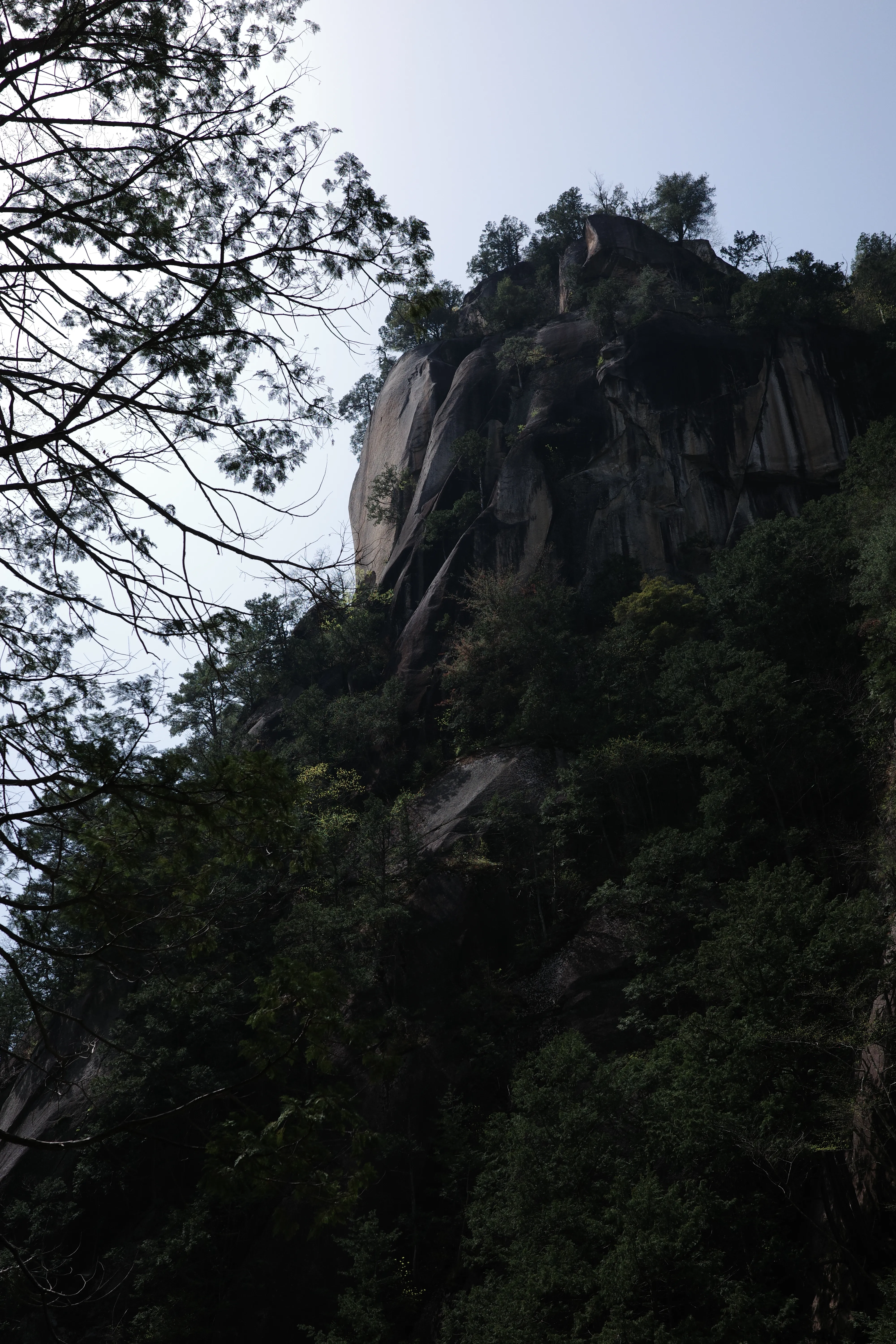 写真：昇仙峡の渓谷の風景
